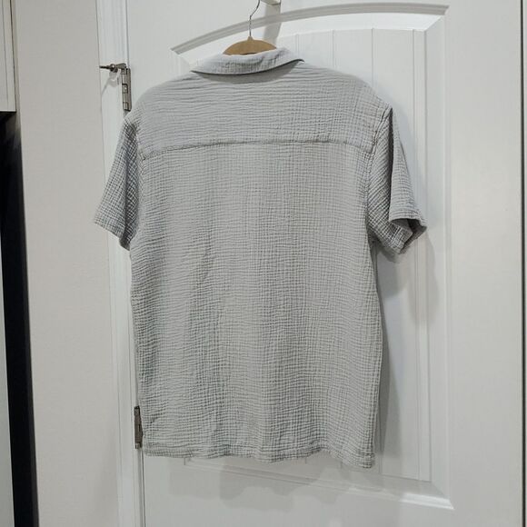 And Now This Women’s 100% Cotton Waffle Knit Button Down,  Size Large - Picture 4 of 4